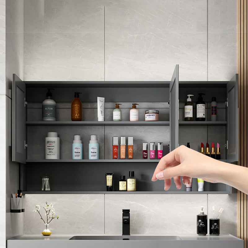 Contemporary Bathroom Vanity Wall-Mounted Single Sink with Soft Close Door Clearhalo 'Bathroom Remodel & Bathroom Fixtures' 'Bathroom Vanities' 'bathroom_vanities' 'Home Improvement' 'home_improvement' 'home_improvement_bathroom_vanities' 8205832