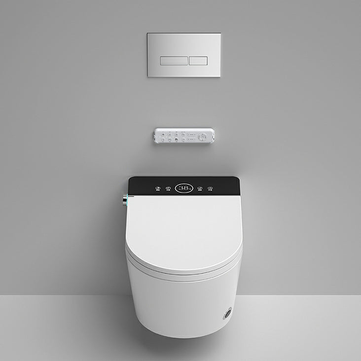 Modern Rectangle Stain Resistant Wall Mounted Bidet with Temperature Control Clearhalo 'Bathroom Remodel & Bathroom Fixtures' 'Bidets' 'Home Improvement' 'home_improvement' 'home_improvement_bidets' 'Toilets & Bidets' 8233592