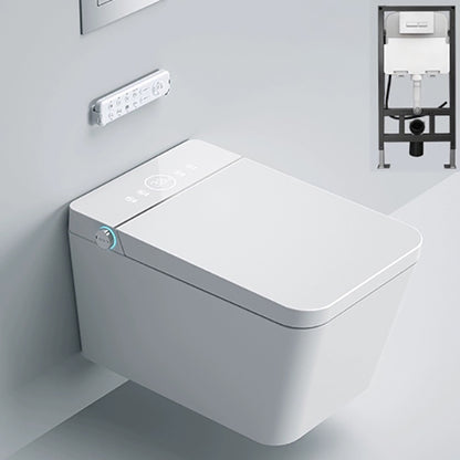 Modern Rectangle Stain Resistant Wall Mounted Bidet with Temperature Control White Clearhalo 'Bathroom Remodel & Bathroom Fixtures' 'Bidets' 'Home Improvement' 'home_improvement' 'home_improvement_bidets' 'Toilets & Bidets' 8233593