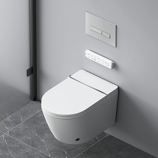 Modern Rectangle Stain Resistant Wall Mounted Bidet with Temperature Control Clearhalo 'Bathroom Remodel & Bathroom Fixtures' 'Bidets' 'Home Improvement' 'home_improvement' 'home_improvement_bidets' 'Toilets & Bidets' 8233596