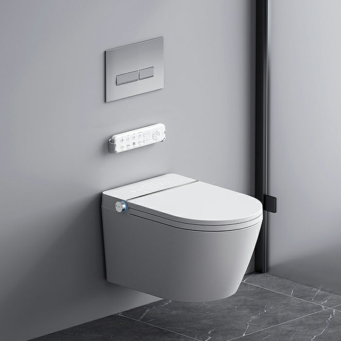 Modern Rectangle Stain Resistant Wall Mounted Bidet with Temperature Control Clearhalo 'Bathroom Remodel & Bathroom Fixtures' 'Bidets' 'Home Improvement' 'home_improvement' 'home_improvement_bidets' 'Toilets & Bidets' 8233599