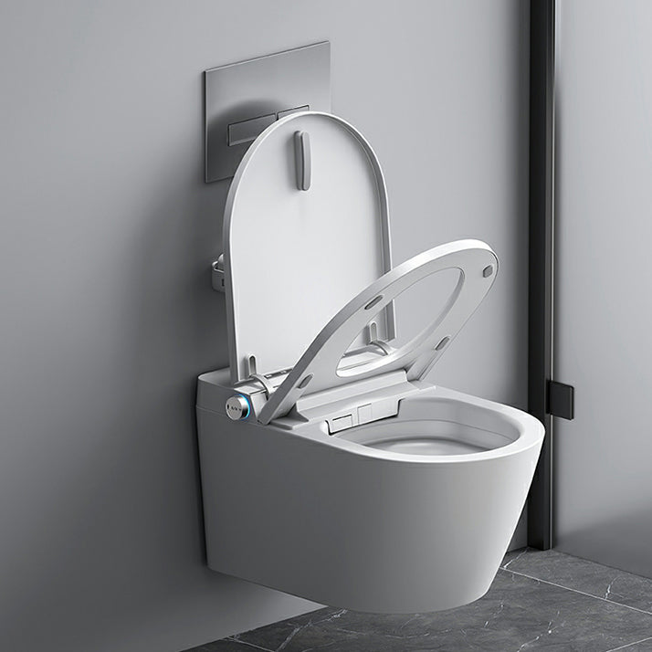 Modern Rectangle Stain Resistant Wall Mounted Bidet with Temperature Control Clearhalo 'Bathroom Remodel & Bathroom Fixtures' 'Bidets' 'Home Improvement' 'home_improvement' 'home_improvement_bidets' 'Toilets & Bidets' 8233602