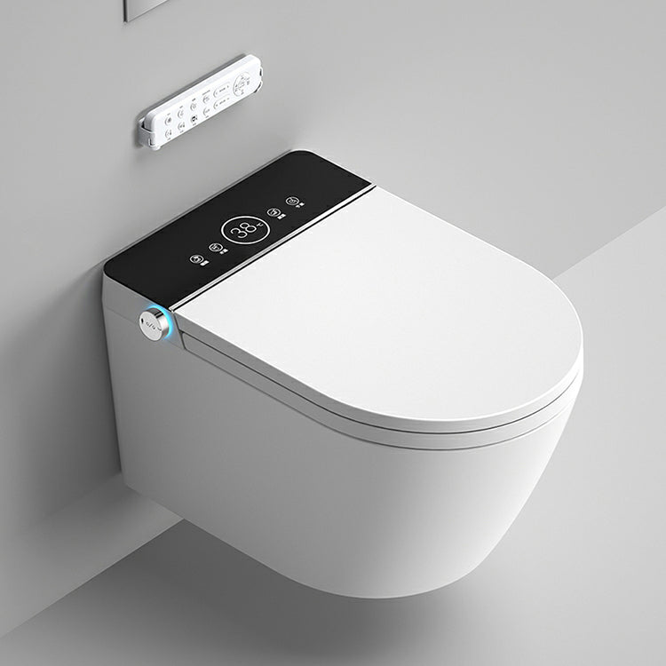 Modern Rectangle Stain Resistant Wall Mounted Bidet with Temperature Control Clearhalo 'Bathroom Remodel & Bathroom Fixtures' 'Bidets' 'Home Improvement' 'home_improvement' 'home_improvement_bidets' 'Toilets & Bidets' 8233606