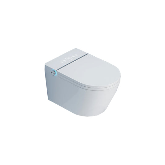 Ceramic Elongated Stain Resistant Wall Mounted Bidet with Temperature Control Clearhalo 'Bathroom Remodel & Bathroom Fixtures' 'Bidets' 'Home Improvement' 'home_improvement' 'home_improvement_bidets' 'Toilets & Bidets' 8233615