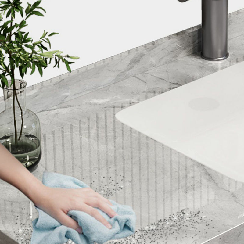 Grey Modern Wood Wall Mount Single-Sink Bathroom Vanity Set Clearhalo 'Bathroom Remodel & Bathroom Fixtures' 'Bathroom Vanities' 'bathroom_vanities' 'Home Improvement' 'home_improvement' 'home_improvement_bathroom_vanities' 8233957