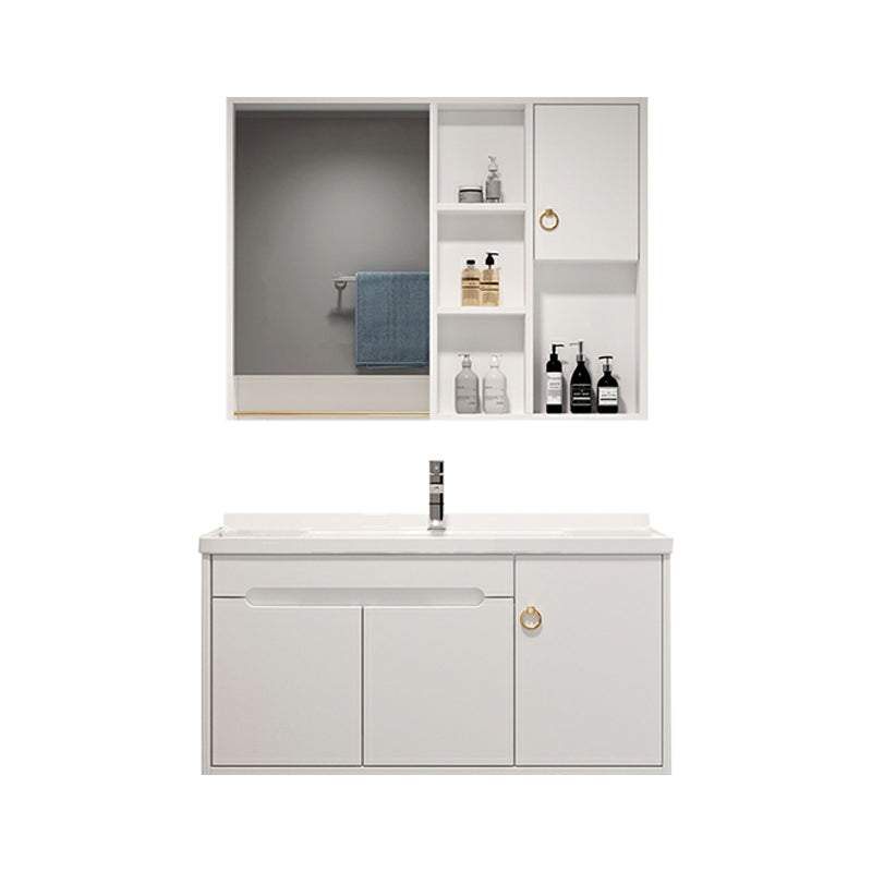 Modern Bathroom Vanity Set Wall Mount Ceramic Top Sink Included Clearhalo 'Bathroom Remodel & Bathroom Fixtures' 'Bathroom Vanities' 'bathroom_vanities' 'Home Improvement' 'home_improvement' 'home_improvement_bathroom_vanities' 8233974
