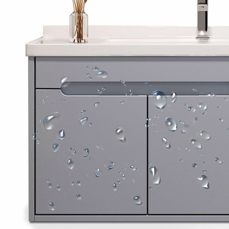 Modern Bathroom Vanity Set Wall Mount Ceramic Top Sink Included Clearhalo 'Bathroom Remodel & Bathroom Fixtures' 'Bathroom Vanities' 'bathroom_vanities' 'Home Improvement' 'home_improvement' 'home_improvement_bathroom_vanities' 8233975