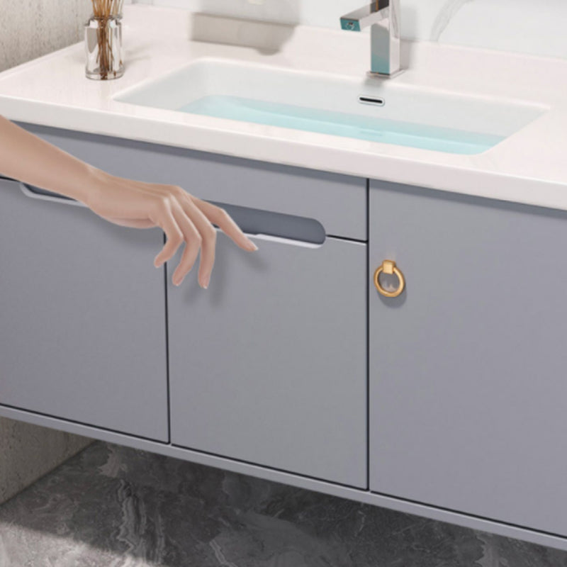 Modern Bathroom Vanity Set Wall Mount Ceramic Top Sink Included Clearhalo 'Bathroom Remodel & Bathroom Fixtures' 'Bathroom Vanities' 'bathroom_vanities' 'Home Improvement' 'home_improvement' 'home_improvement_bathroom_vanities' 8233980