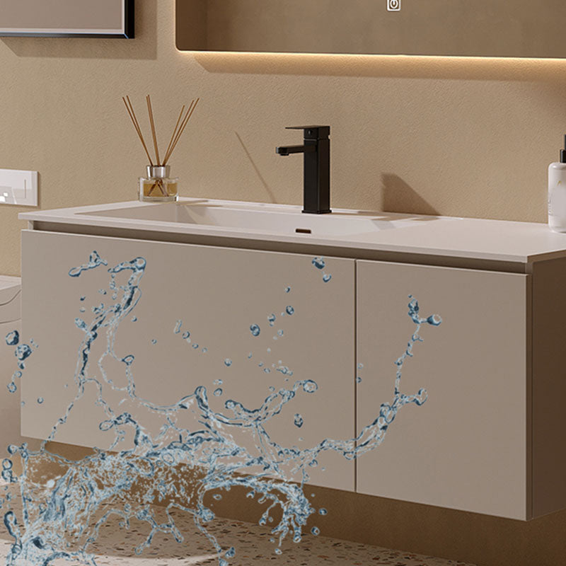 White Wall Mounted Standard Single-Sink Wood Bathroom Vanity Set Clearhalo 'Bathroom Remodel & Bathroom Fixtures' 'Bathroom Vanities' 'bathroom_vanities' 'Home Improvement' 'home_improvement' 'home_improvement_bathroom_vanities' 8254805