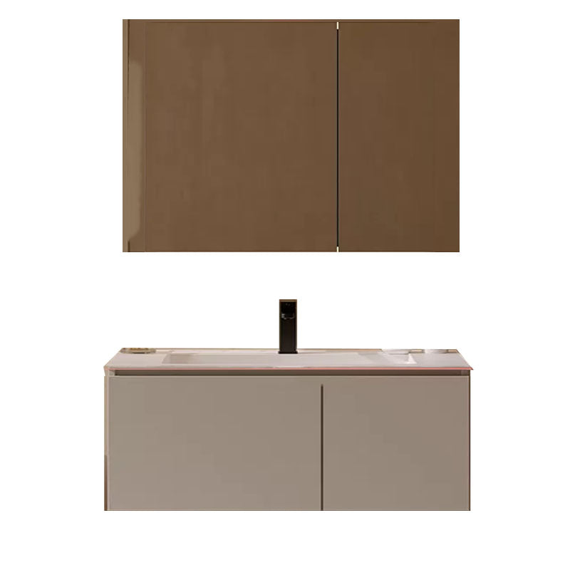 White Wall Mounted Standard Single-Sink Wood Bathroom Vanity Set Clearhalo 'Bathroom Remodel & Bathroom Fixtures' 'Bathroom Vanities' 'bathroom_vanities' 'Home Improvement' 'home_improvement' 'home_improvement_bathroom_vanities' 8254809