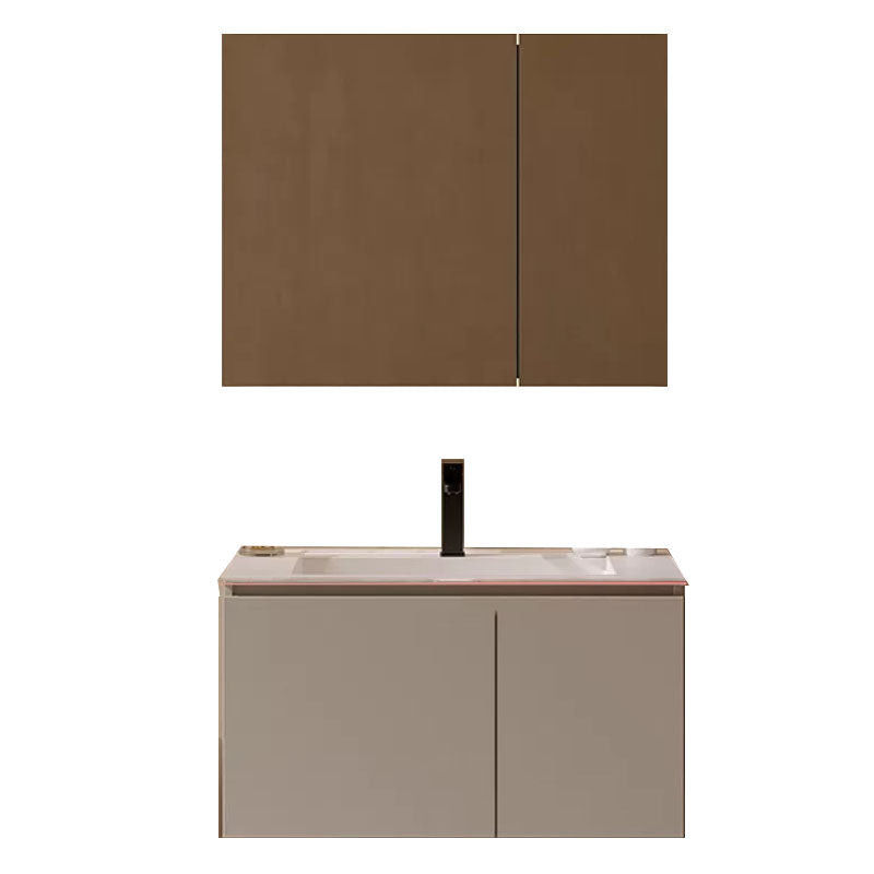 White Wall Mounted Standard Single-Sink Wood Bathroom Vanity Set Clearhalo 'Bathroom Remodel & Bathroom Fixtures' 'Bathroom Vanities' 'bathroom_vanities' 'Home Improvement' 'home_improvement' 'home_improvement_bathroom_vanities' 8254817