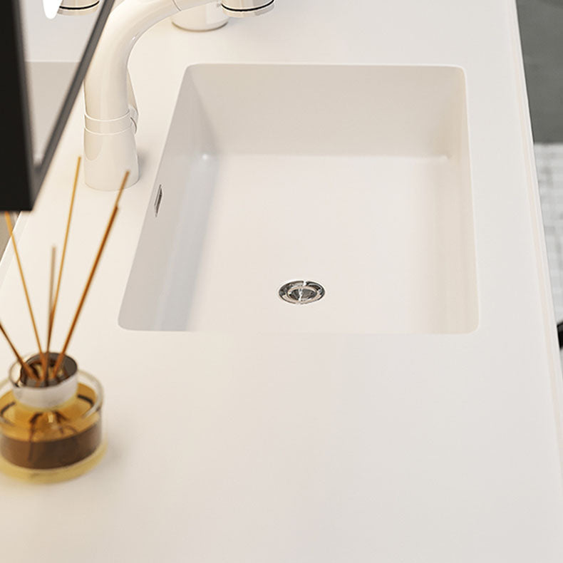 Modern Wall Mounted Standard Single-Sink Open Console with Sink Set Clearhalo 'Bathroom Remodel & Bathroom Fixtures' 'Bathroom Vanities' 'bathroom_vanities' 'Home Improvement' 'home_improvement' 'home_improvement_bathroom_vanities' 8262416