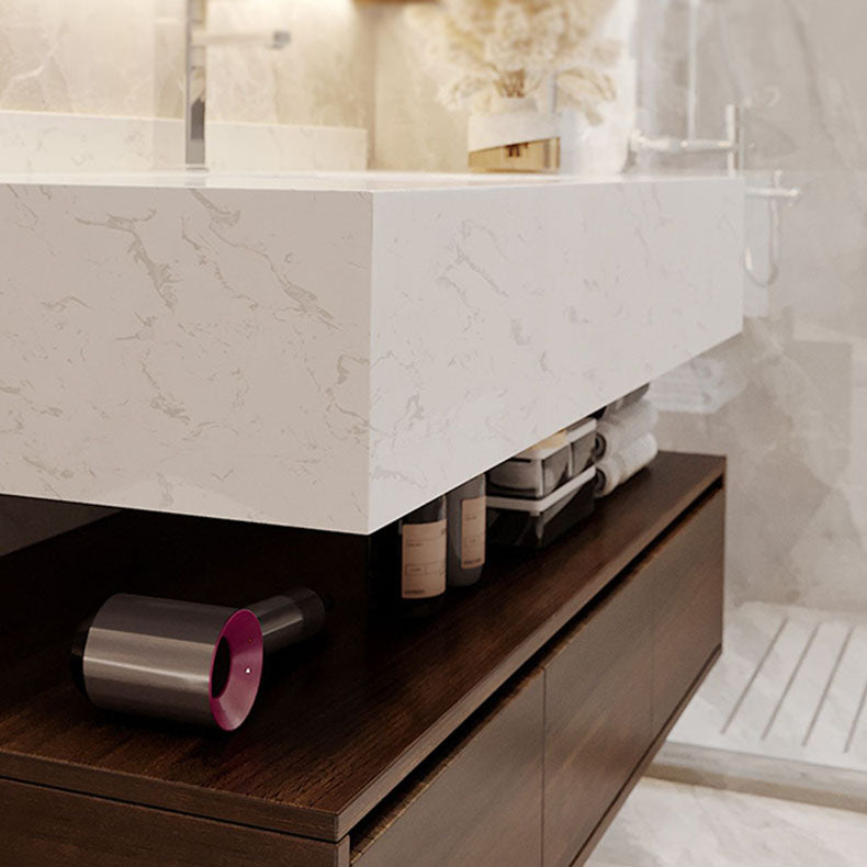 Modern Wall Mount Rectangular Bathroom Vanity Set Sink Included Clearhalo 'Bathroom Remodel & Bathroom Fixtures' 'Bathroom Vanities' 'bathroom_vanities' 'Home Improvement' 'home_improvement' 'home_improvement_bathroom_vanities' 8262432