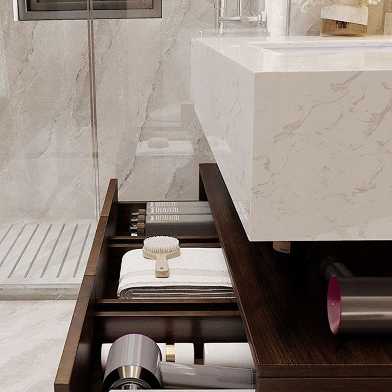 Modern Wall Mount Rectangular Bathroom Vanity Set Sink Included Clearhalo 'Bathroom Remodel & Bathroom Fixtures' 'Bathroom Vanities' 'bathroom_vanities' 'Home Improvement' 'home_improvement' 'home_improvement_bathroom_vanities' 8262435