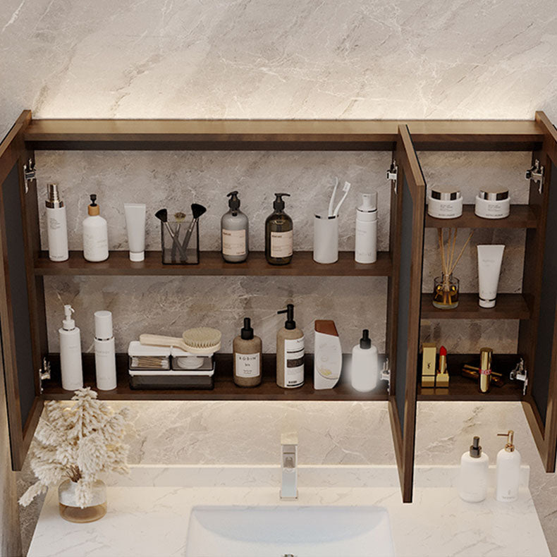 Modern Wall Mount Rectangular Bathroom Vanity Set Sink Included Clearhalo 'Bathroom Remodel & Bathroom Fixtures' 'Bathroom Vanities' 'bathroom_vanities' 'Home Improvement' 'home_improvement' 'home_improvement_bathroom_vanities' 8262437