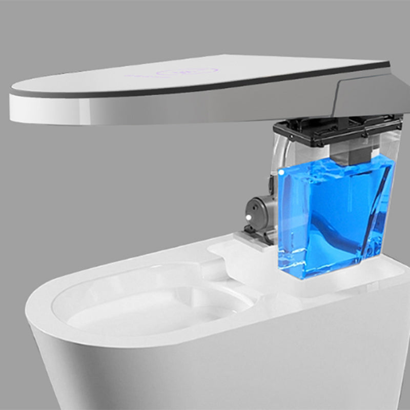 Wall Mounted Contemporary Flush Toilet with Slow Close and Heated Seat Clearhalo 'Bathroom Remodel & Bathroom Fixtures' 'Bidets' 'Home Improvement' 'home_improvement' 'home_improvement_bidets' 'Toilets & Bidets' 8262543