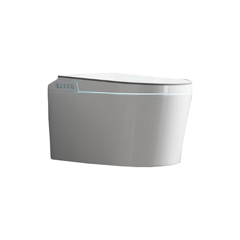 Wall Mounted Contemporary Flush Toilet with Slow Close and Heated Seat Clearhalo 'Bathroom Remodel & Bathroom Fixtures' 'Bidets' 'Home Improvement' 'home_improvement' 'home_improvement_bidets' 'Toilets & Bidets' 8262545