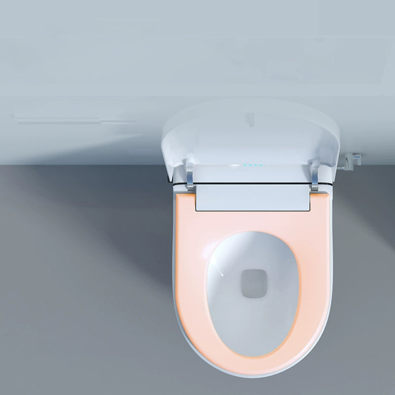 Wall Mounted Modern No Water Tank Flush Toilet with Slow Close Seat and Heated Seat Clearhalo 'Bathroom Remodel & Bathroom Fixtures' 'Bidets' 'Home Improvement' 'home_improvement' 'home_improvement_bidets' 'Toilets & Bidets' 8262557