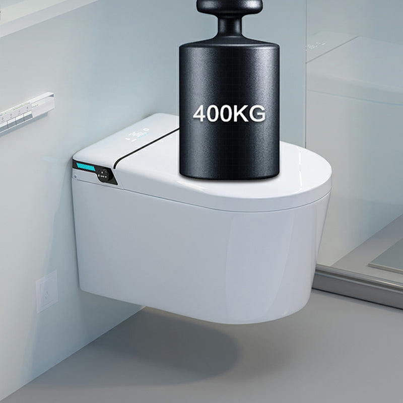 Wall Mounted Modern No Water Tank Flush Toilet with Slow Close Seat and Heated Seat Clearhalo 'Bathroom Remodel & Bathroom Fixtures' 'Bidets' 'Home Improvement' 'home_improvement' 'home_improvement_bidets' 'Toilets & Bidets' 8262570