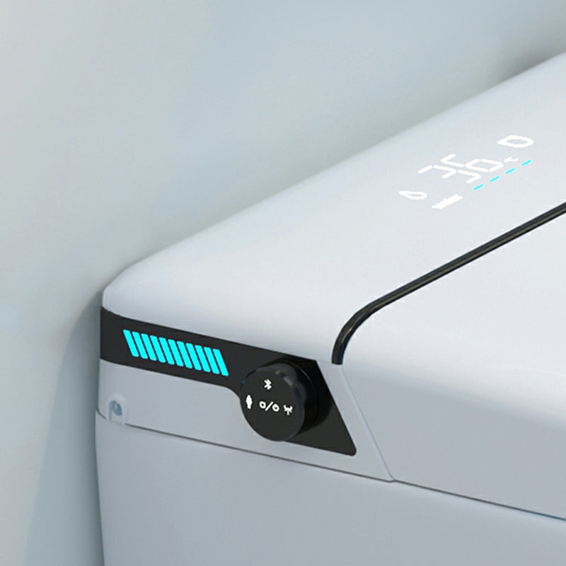 Wall Mounted Modern No Water Tank Flush Toilet with Slow Close Seat and Heated Seat Clearhalo 'Bathroom Remodel & Bathroom Fixtures' 'Bidets' 'Home Improvement' 'home_improvement' 'home_improvement_bidets' 'Toilets & Bidets' 8262571