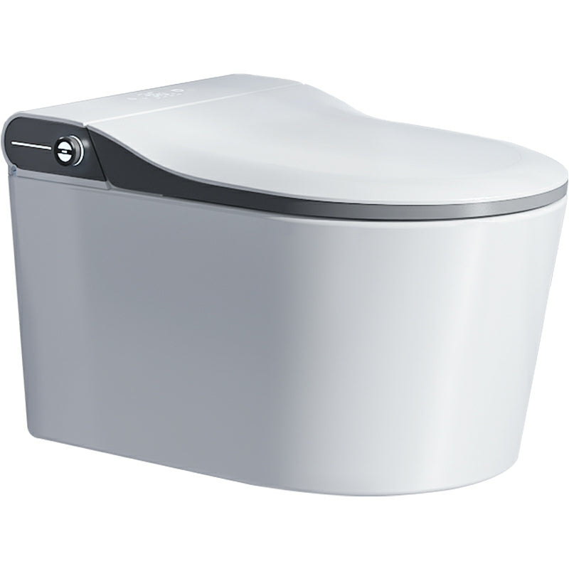 Warm Air Dryer Bidet White Ceramic Wall-Mounted Heated Seat Elongated Clearhalo 'Bathroom Remodel & Bathroom Fixtures' 'Bidets' 'Home Improvement' 'home_improvement' 'home_improvement_bidets' 'Toilets & Bidets' 8280654