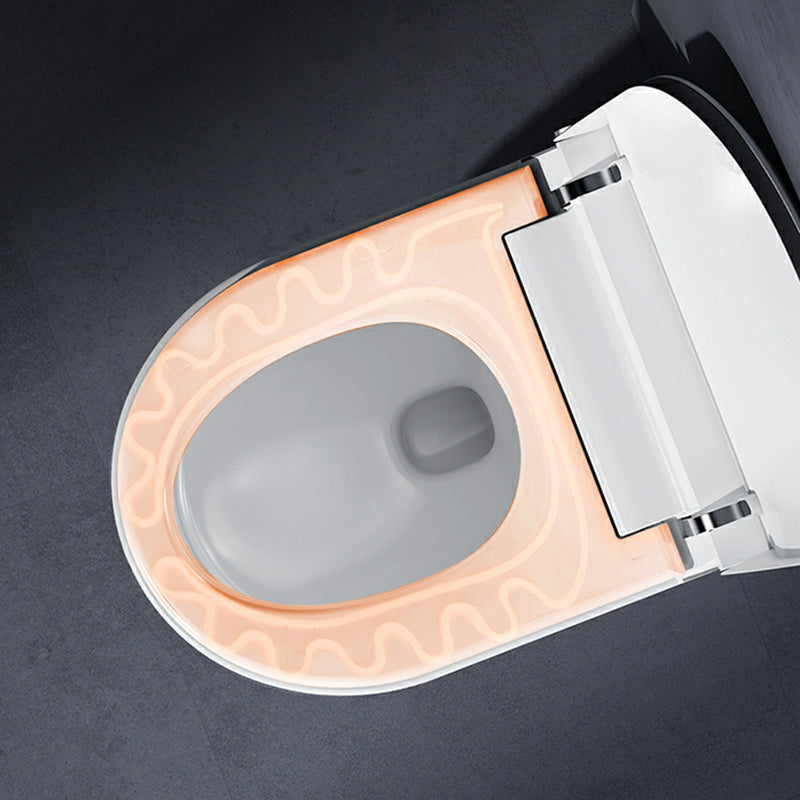 Warm Air Dryer Bidet White Ceramic Wall-Mounted Heated Seat Elongated Clearhalo 'Bathroom Remodel & Bathroom Fixtures' 'Bidets' 'Home Improvement' 'home_improvement' 'home_improvement_bidets' 'Toilets & Bidets' 8280662