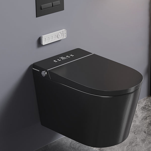 Temperature Control Smart Bidet Elongated Wall-Mounted Heated Seat Ceramic Clearhalo 'Bathroom Remodel & Bathroom Fixtures' 'Bidets' 'Home Improvement' 'home_improvement' 'home_improvement_bidets' 'Toilets & Bidets' 8280684