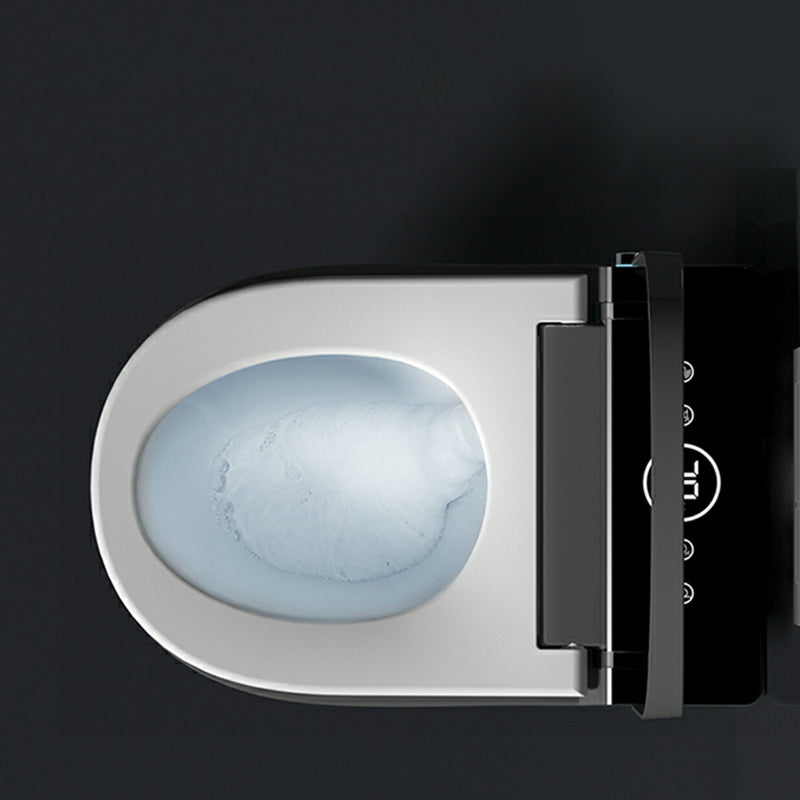 Temperature Control Smart Bidet Elongated Wall-Mounted Heated Seat Ceramic Clearhalo 'Bathroom Remodel & Bathroom Fixtures' 'Bidets' 'Home Improvement' 'home_improvement' 'home_improvement_bidets' 'Toilets & Bidets' 8280692
