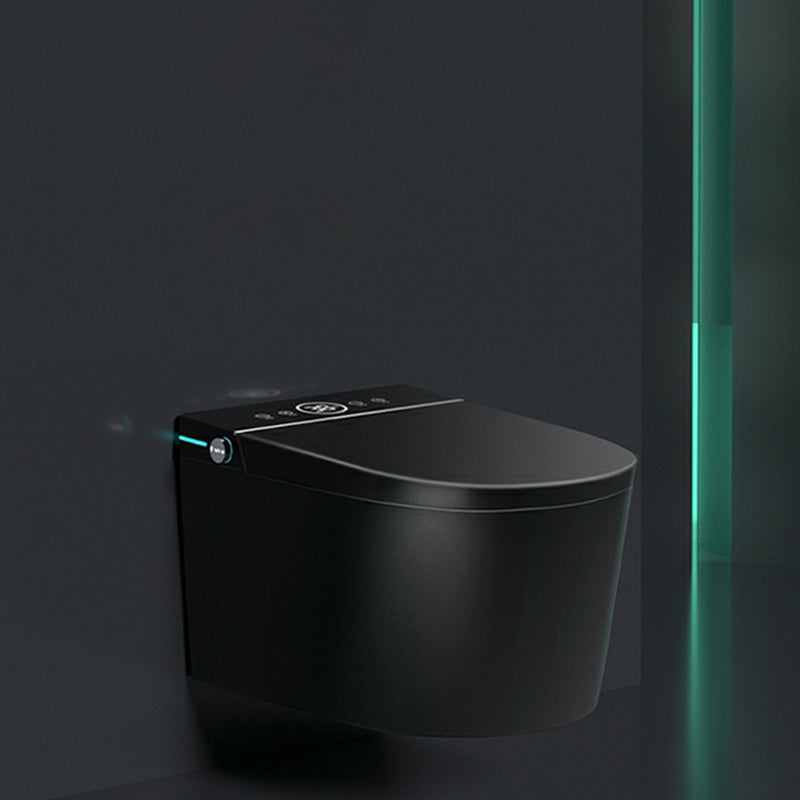 Temperature Control Smart Bidet Elongated Wall-Mounted Heated Seat Ceramic Clearhalo 'Bathroom Remodel & Bathroom Fixtures' 'Bidets' 'Home Improvement' 'home_improvement' 'home_improvement_bidets' 'Toilets & Bidets' 8280695