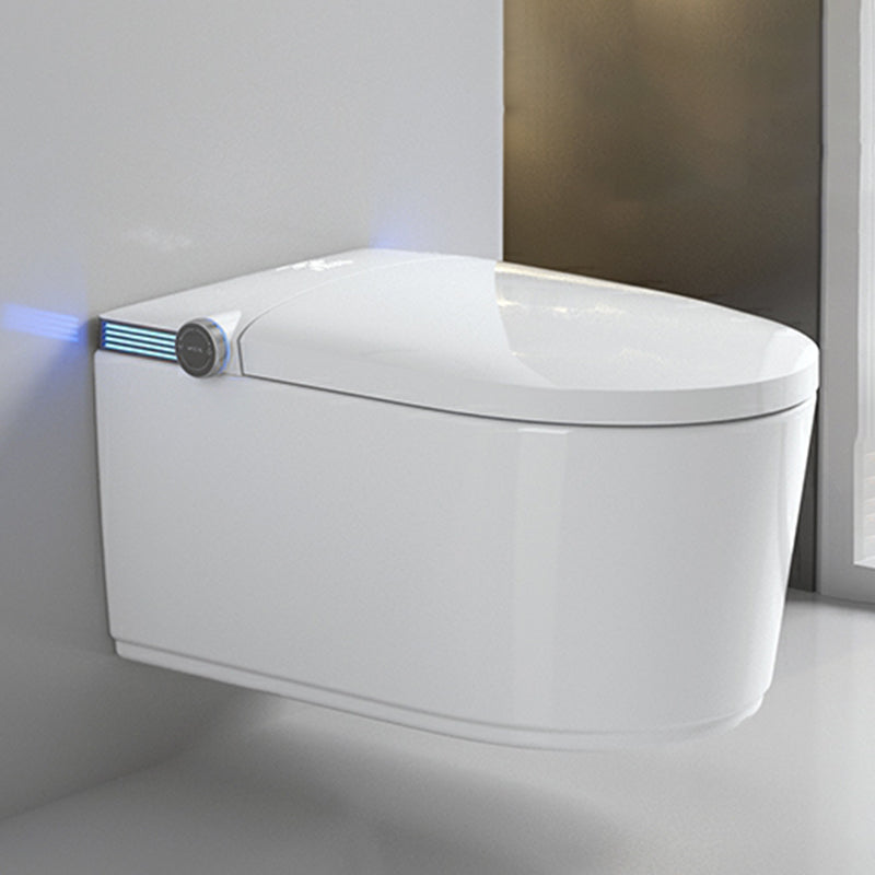 Wall Mounted Bidet Ceramic Heated Seat White Antimicrobial with Warm Air Dryer Clearhalo 'Bathroom Remodel & Bathroom Fixtures' 'Bidets' 'Home Improvement' 'home_improvement' 'home_improvement_bidets' 'Toilets & Bidets' 8280698