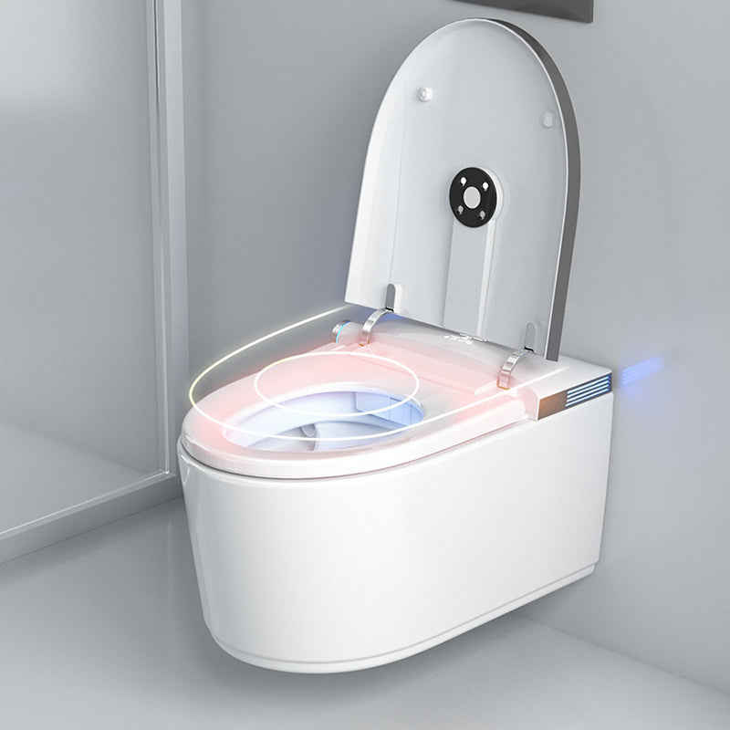 Wall Mounted Bidet Ceramic Heated Seat White Antimicrobial with Warm Air Dryer Clearhalo 'Bathroom Remodel & Bathroom Fixtures' 'Bidets' 'Home Improvement' 'home_improvement' 'home_improvement_bidets' 'Toilets & Bidets' 8280709