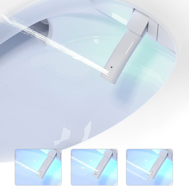 Wall Mounted Bidet Ceramic Heated Seat White Antimicrobial with Warm Air Dryer Clearhalo 'Bathroom Remodel & Bathroom Fixtures' 'Bidets' 'Home Improvement' 'home_improvement' 'home_improvement_bidets' 'Toilets & Bidets' 8280713