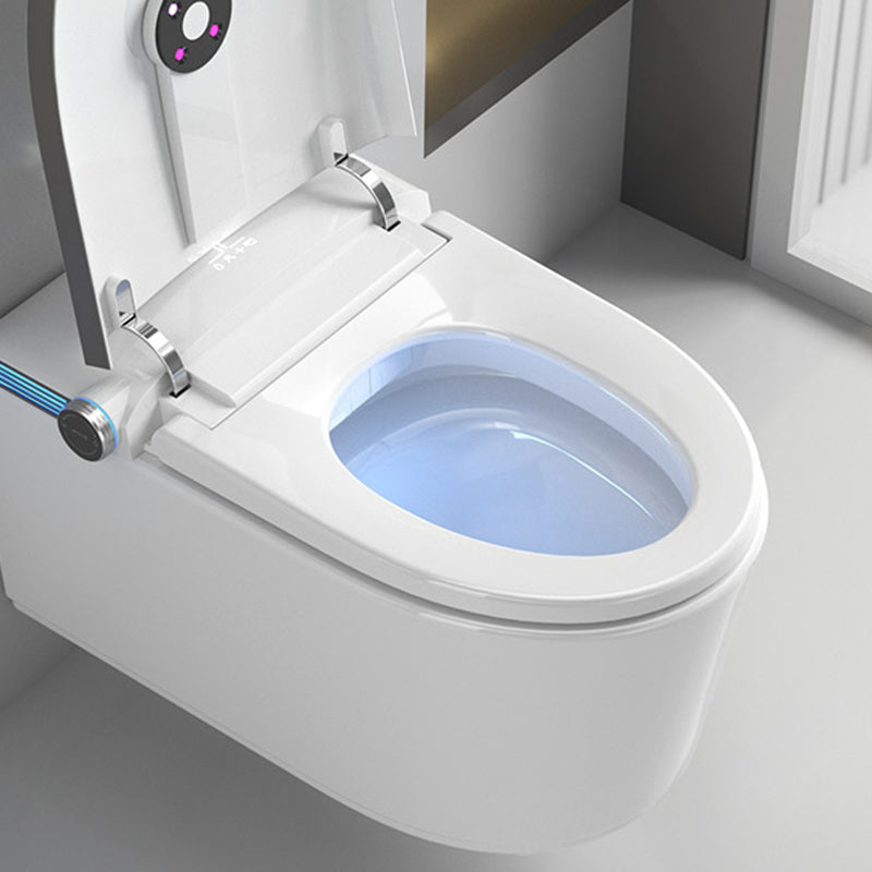 Wall Mounted Bidet Ceramic Heated Seat White Antimicrobial with Warm Air Dryer Clearhalo 'Bathroom Remodel & Bathroom Fixtures' 'Bidets' 'Home Improvement' 'home_improvement' 'home_improvement_bidets' 'Toilets & Bidets' 8280715