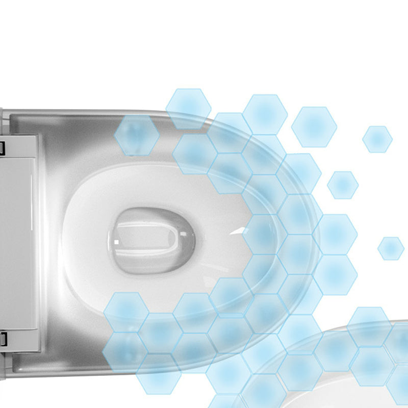 Wall Mounted Bidet Ceramic Heated Seat White Antimicrobial with Warm Air Dryer Clearhalo 'Bathroom Remodel & Bathroom Fixtures' 'Bidets' 'Home Improvement' 'home_improvement' 'home_improvement_bidets' 'Toilets & Bidets' 8280716