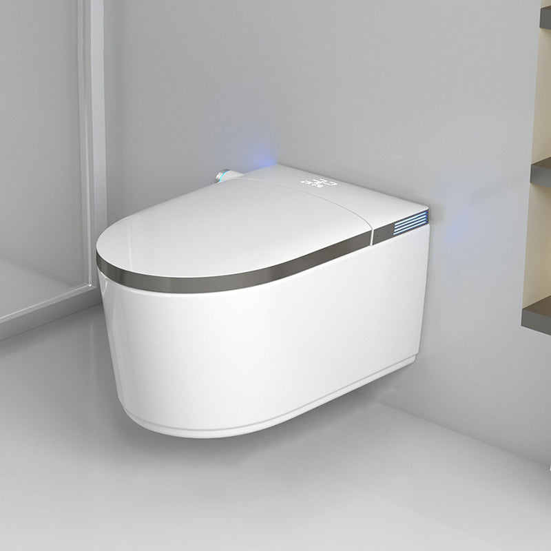 Wall Mounted Bidet Ceramic Heated Seat White Antimicrobial with Warm Air Dryer Clearhalo 'Bathroom Remodel & Bathroom Fixtures' 'Bidets' 'Home Improvement' 'home_improvement' 'home_improvement_bidets' 'Toilets & Bidets' 8280719