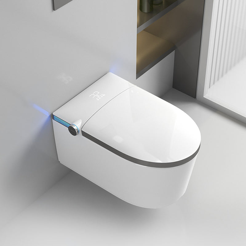 Wall Mounted Bidet Ceramic Heated Seat White Antimicrobial with Warm Air Dryer Clearhalo 'Bathroom Remodel & Bathroom Fixtures' 'Bidets' 'Home Improvement' 'home_improvement' 'home_improvement_bidets' 'Toilets & Bidets' 8280720