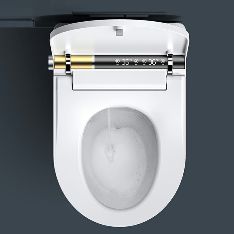 Soft Close Heated Seat Smart Bidet Ceramic Elongated Wall Mount Rust Resistant in White Clearhalo 'Bathroom Remodel & Bathroom Fixtures' 'Bidets' 'Home Improvement' 'home_improvement' 'home_improvement_bidets' 'Toilets & Bidets' 8280733