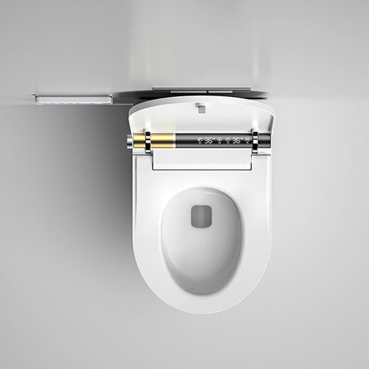 Soft Close Heated Seat Smart Bidet Ceramic Elongated Wall Mount Rust Resistant in White Clearhalo 'Bathroom Remodel & Bathroom Fixtures' 'Bidets' 'Home Improvement' 'home_improvement' 'home_improvement_bidets' 'Toilets & Bidets' 8280736