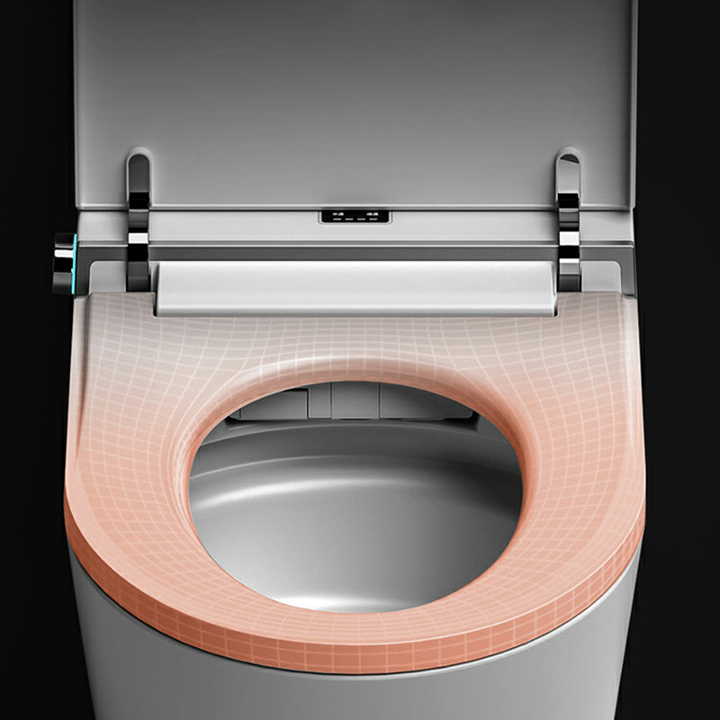 White Bidet Temperature Control Warm Air Dryer Elongated Wall-Mounted Ceramic Clearhalo 'Bathroom Remodel & Bathroom Fixtures' 'Bidets' 'Home Improvement' 'home_improvement' 'home_improvement_bidets' 'Toilets & Bidets' 8280747