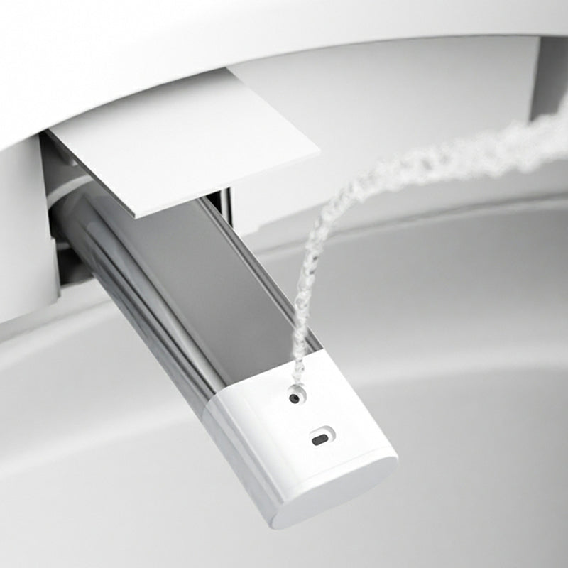 White Bidet Temperature Control Warm Air Dryer Elongated Wall-Mounted Ceramic Clearhalo 'Bathroom Remodel & Bathroom Fixtures' 'Bidets' 'Home Improvement' 'home_improvement' 'home_improvement_bidets' 'Toilets & Bidets' 8280748