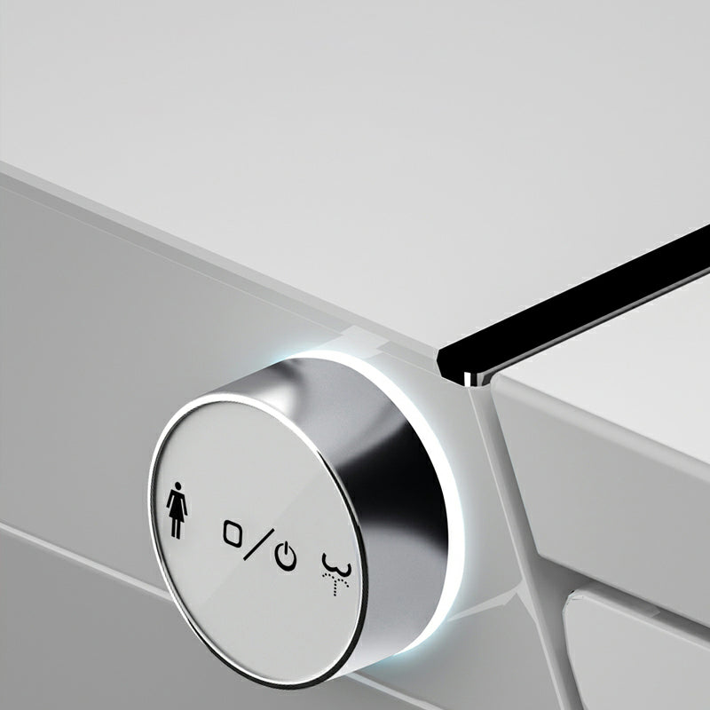 Elongated Smart Bidet White Wall Mounted Heated Seat Ceramic Clearhalo 'Bathroom Remodel & Bathroom Fixtures' 'Bidets' 'Home Improvement' 'home_improvement' 'home_improvement_bidets' 'Toilets & Bidets' 8280759