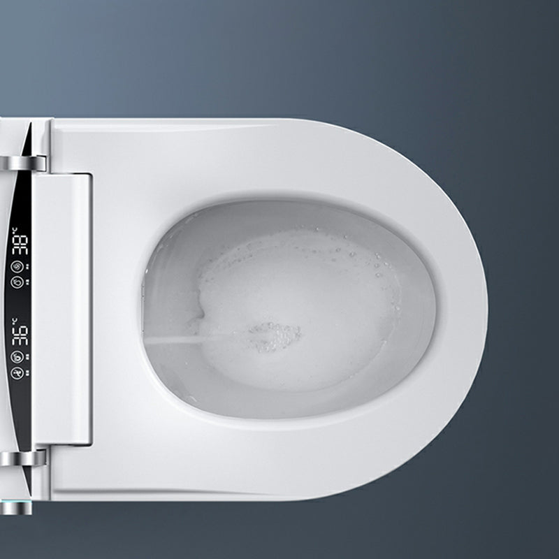Elongated Smart Bidet White Wall Mounted Heated Seat Ceramic Clearhalo 'Bathroom Remodel & Bathroom Fixtures' 'Bidets' 'Home Improvement' 'home_improvement' 'home_improvement_bidets' 'Toilets & Bidets' 8280760