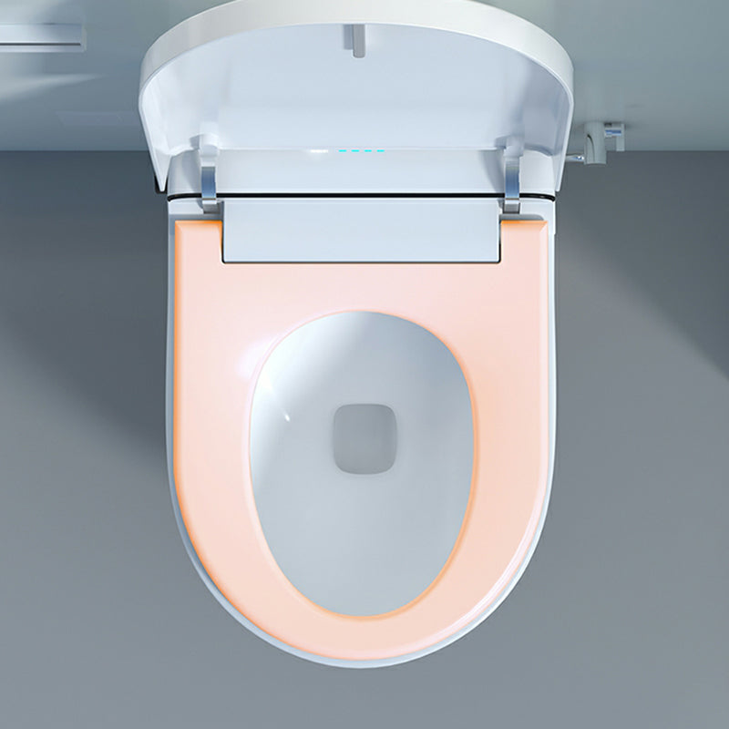 Wall Mount Bidet White Heated Seat Ceramic Rust Resistant Elongated with Dryer Clearhalo 'Bathroom Remodel & Bathroom Fixtures' 'Bidets' 'Home Improvement' 'home_improvement' 'home_improvement_bidets' 'Toilets & Bidets' 8280785