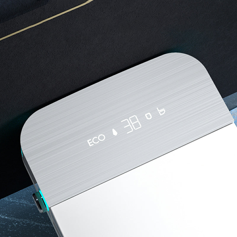 Temperature Control Bidet Floor Mounted Elongated White Ceramic with Heated Seat Clearhalo 'Bathroom Remodel & Bathroom Fixtures' 'Bidets' 'Home Improvement' 'home_improvement' 'home_improvement_bidets' 'Toilets & Bidets' 8280799