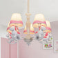 Cartoon Unicorn Hanging Lamp 5/6 Lights Fabric Hanging Chandelier for Nursing Room Clearhalo 'Ceiling Lights' 'Chandeliers' Lighting' options 82811
