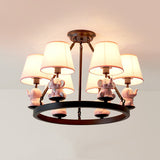 Modern Contemporary Elephant Hanging Lights 6 Lights Metal Hanging Chandelier for Living Room Clearhalo 'Ceiling Lights' 'Chandeliers' Lighting' options 82954