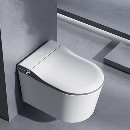 Elongated Smart Bidet White UF Rust Resistant Siphon Jet Wall-Mounted Clearhalo 'Bathroom Remodel & Bathroom Fixtures' 'Bidets' 'Home Improvement' 'home_improvement' 'home_improvement_bidets' 'Toilets & Bidets' 8302735