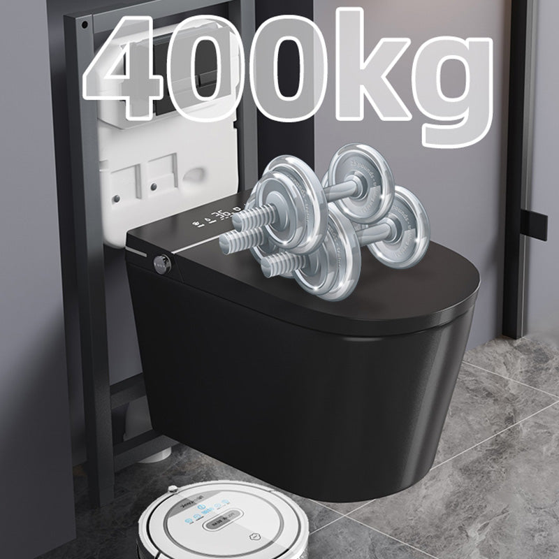 Wall Mounted Bidet Elongated Leak Resistant Soft Close Heated Seat Ceramic Clearhalo 'Bathroom Remodel & Bathroom Fixtures' 'Bidets' 'Home Improvement' 'home_improvement' 'home_improvement_bidets' 'Toilets & Bidets' 8302760