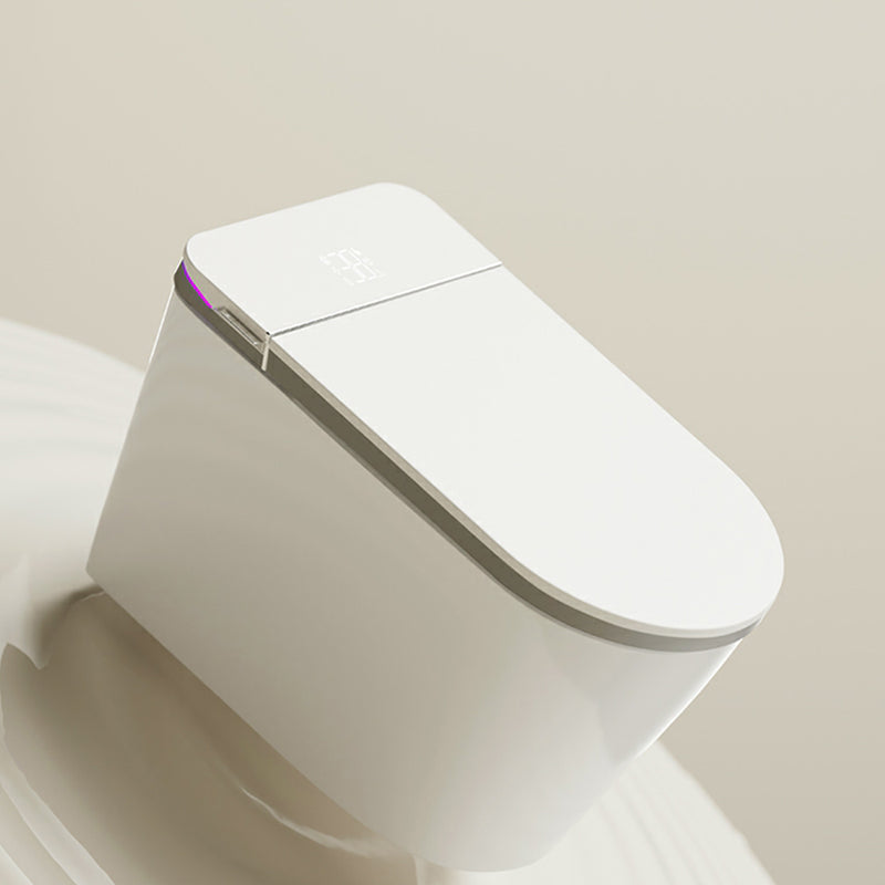 Elongated Smart Bidet Ceramic White Soft Close Heated Seat Floor Mount Clearhalo 'Bathroom Remodel & Bathroom Fixtures' 'Bidets' 'Home Improvement' 'home_improvement' 'home_improvement_bidets' 'Toilets & Bidets' 8302782