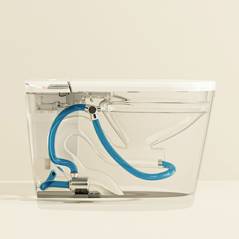 Elongated Smart Bidet Ceramic White Soft Close Heated Seat Floor Mount Clearhalo 'Bathroom Remodel & Bathroom Fixtures' 'Bidets' 'Home Improvement' 'home_improvement' 'home_improvement_bidets' 'Toilets & Bidets' 8302786